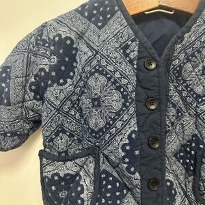 Bandana Print Kids Quilted Jacket